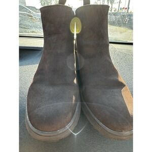 Vionic Womens Evergreen Leather Ankle Boots In Brown US Size 10 M EUC A3